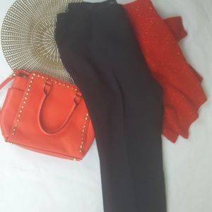 Liz Claiborne- Fully Lined Black Dress Pants